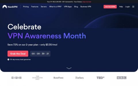 NordVPN Black Friday Sale 2022 – extra 3 months FREE.