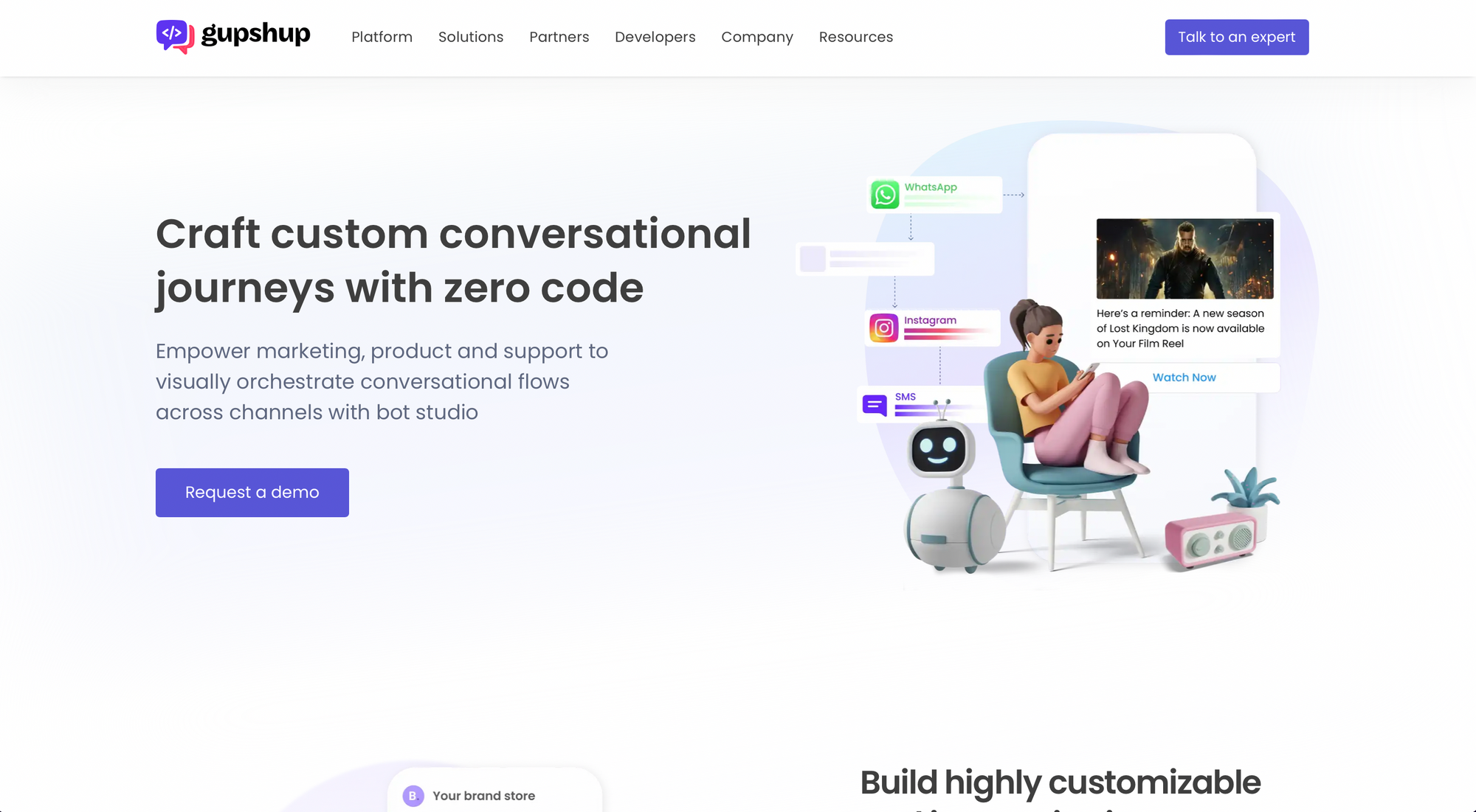 Gupshup - Top 9 No-Code AI Chatbot Builders