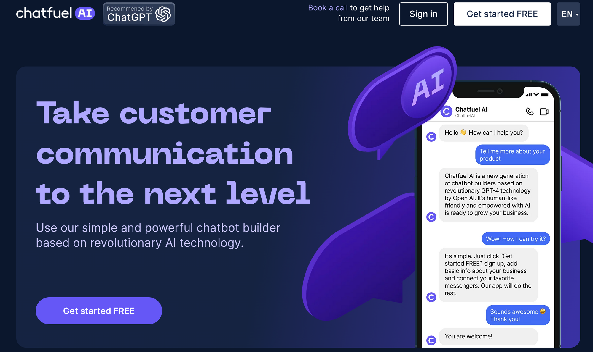 Chatfuel - Top 9 No-Code AI Chatbot Builders