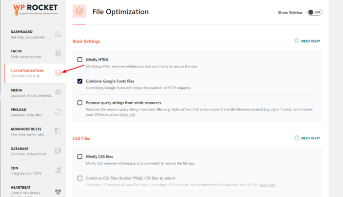 static file optimization